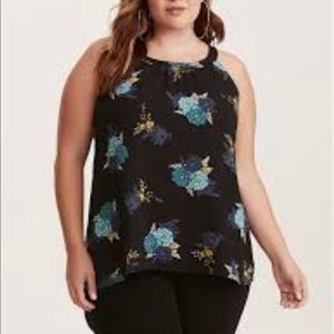 Torrid Georgette High Neck Tank Top
